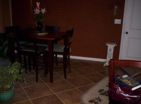 Ceramic Tile Installation - Dining Room Ceramic Flooring